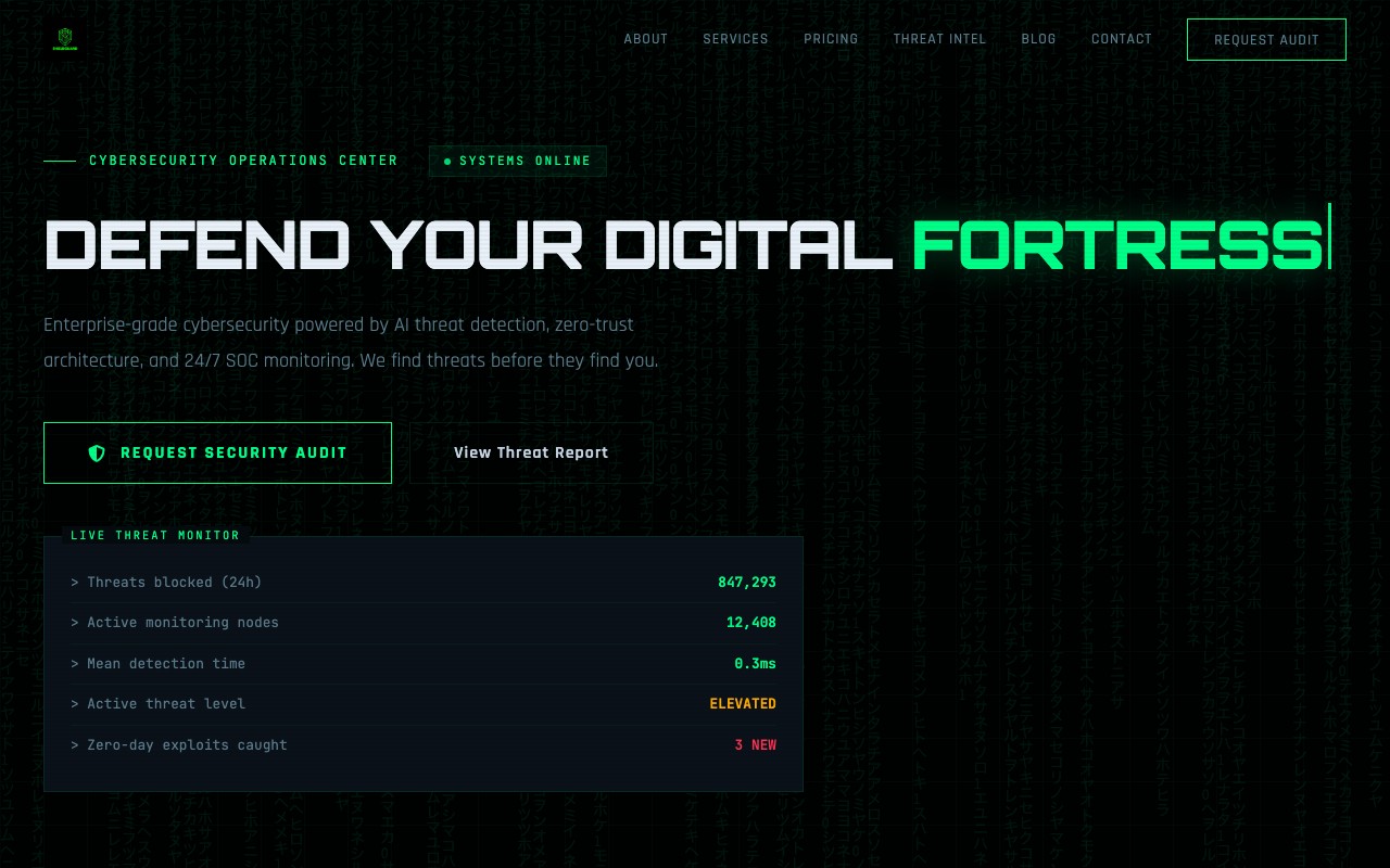 ShieldGuard Cybersecurity Platform